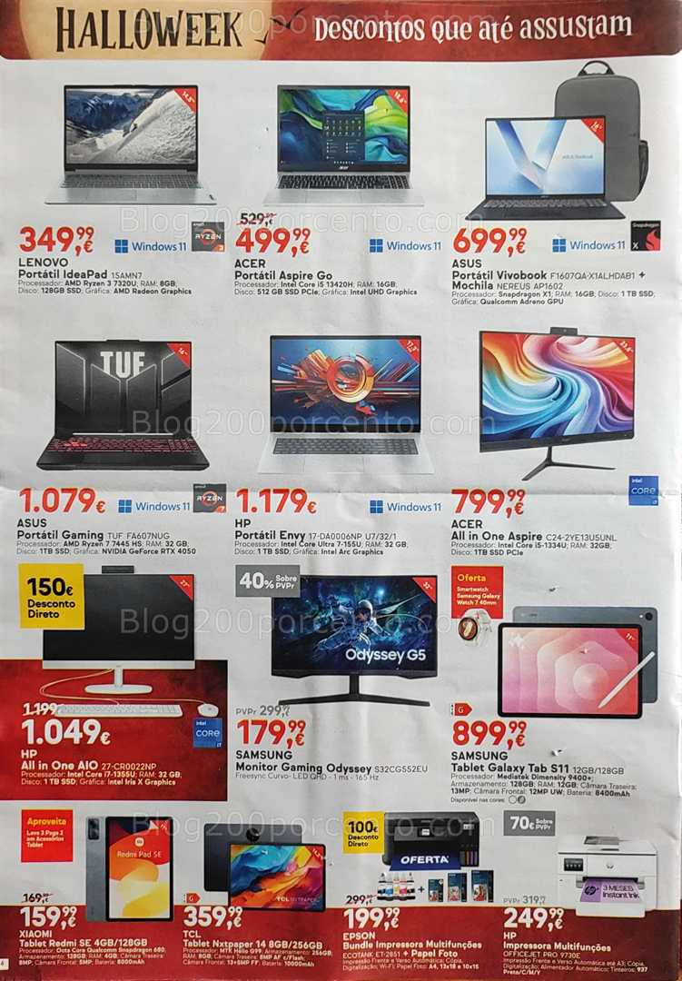 Antevisão Folheto WORTEN Halloweek Promoções de 28 outubro a 3 novembro