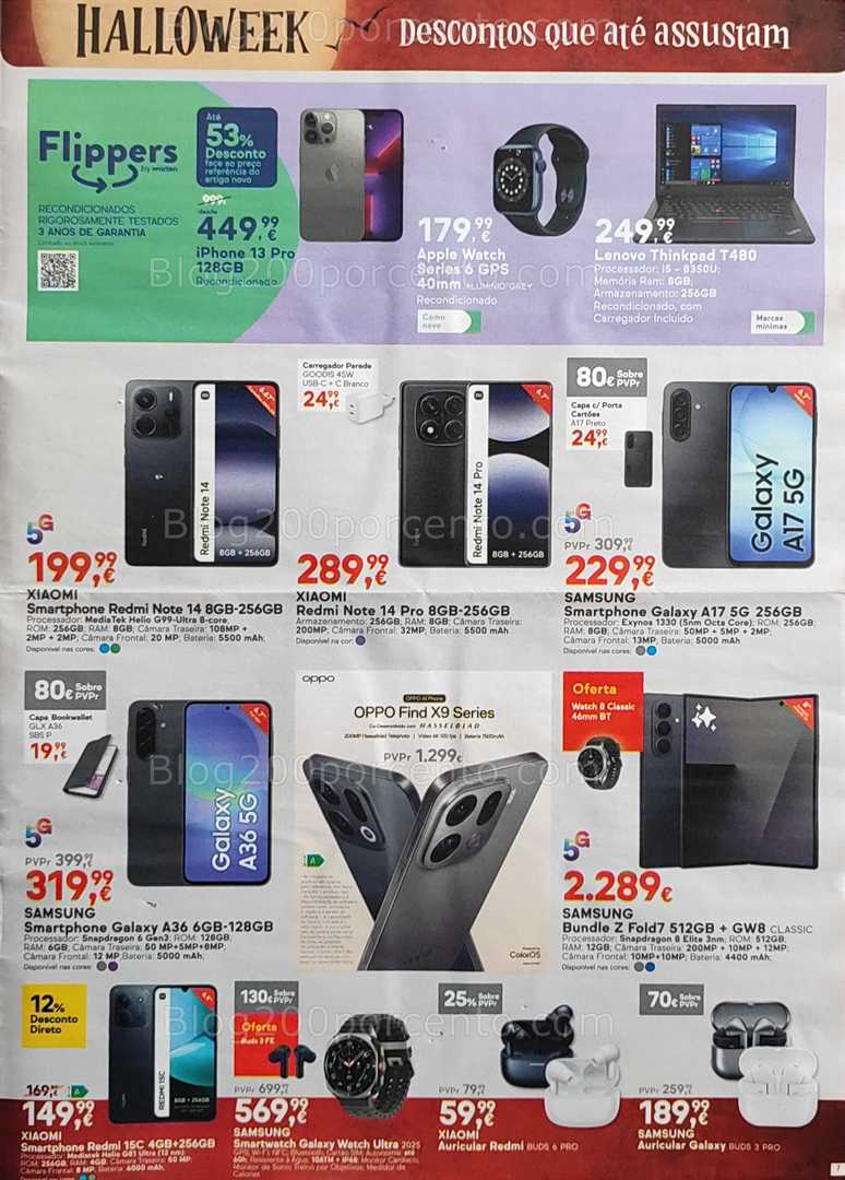 Antevisão Folheto WORTEN Halloweek Promoções de 28 outubro a 3 novembro