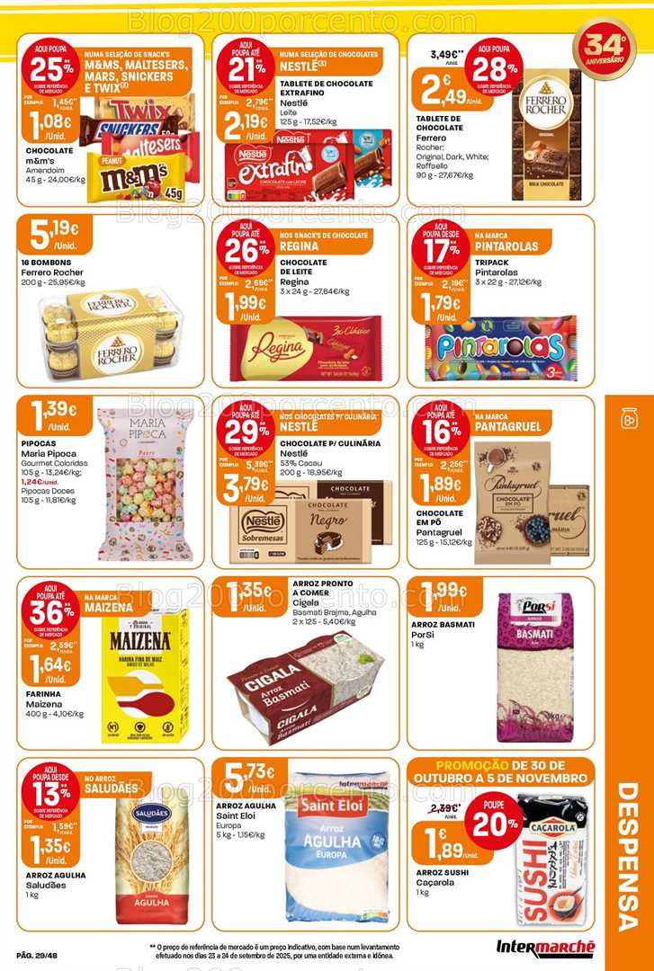 Antevisão Folheto INTERMARCHÉ Palmela Promoções de 30 outubro a 5 novembro