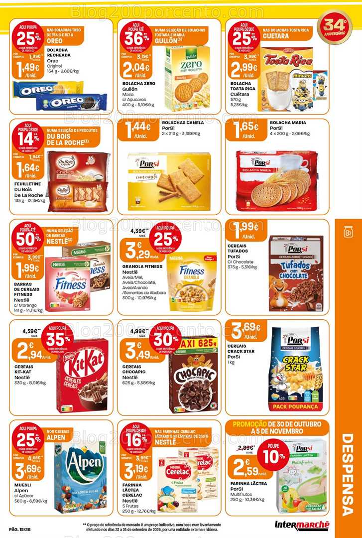 Antevisão Folheto INTERMARCHÉ Contact Promoções de 30 outubro a 5 novembro
