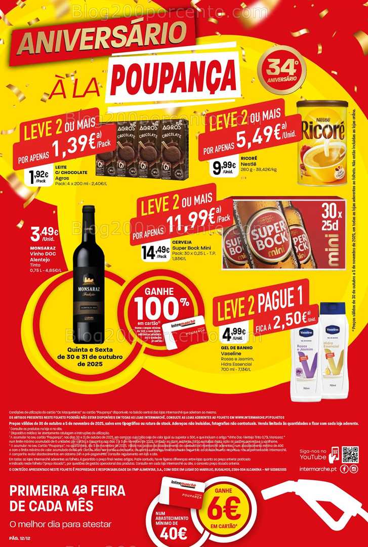 Antevisão Folheto INTERMARCHÉ Mini Promoções de 30 outubro a 5 novembro