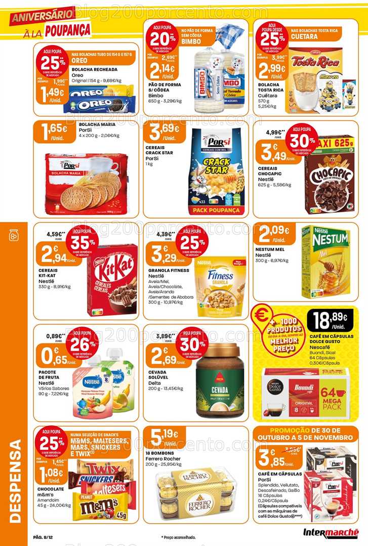 Antevisão Folheto INTERMARCHÉ Mini Promoções de 30 outubro a 5 novembro