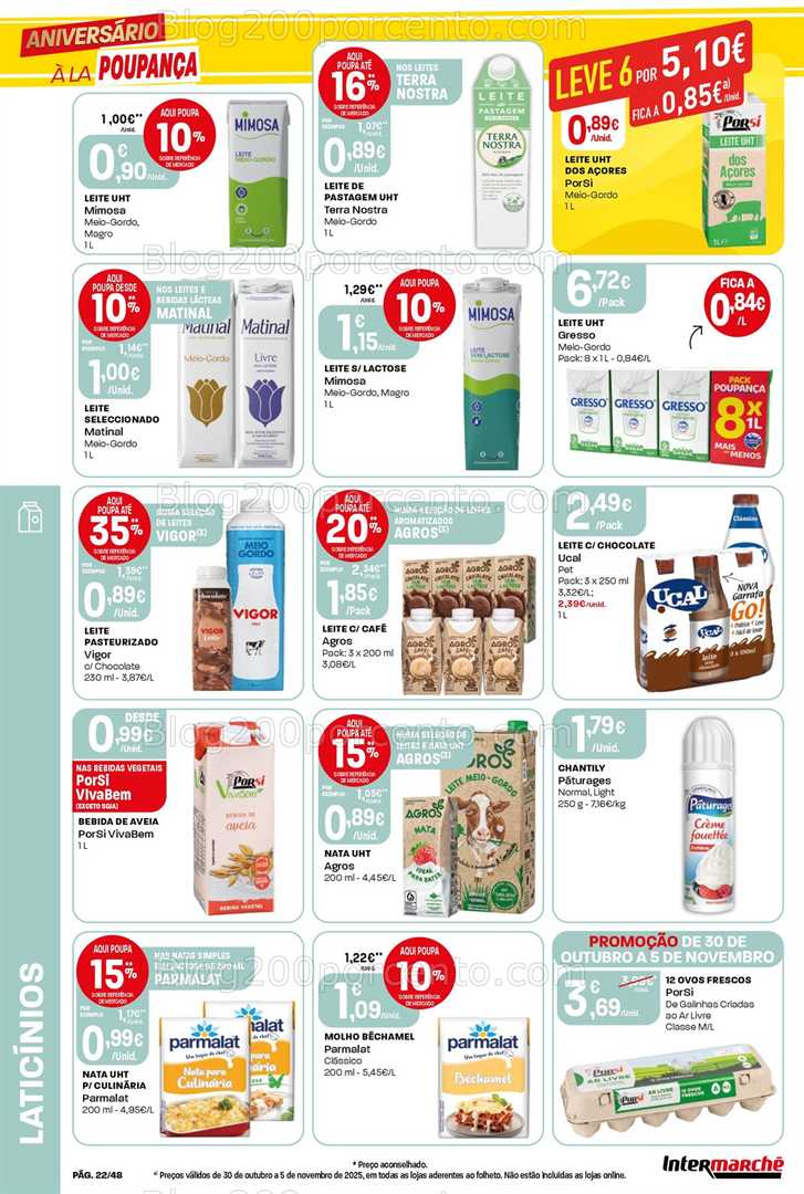 Antevisão Folheto INTERMARCHÉ Super Promoções de 30 outubro a 5 novembro