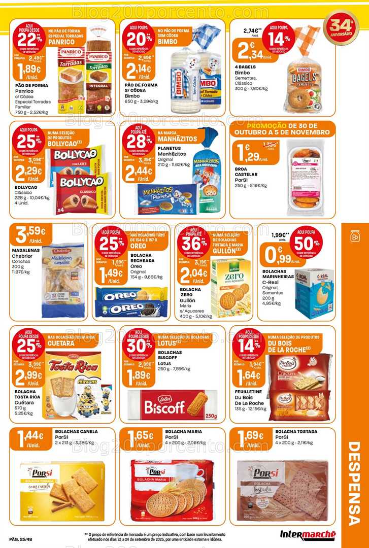 Antevisão Folheto INTERMARCHÉ Super Promoções de 30 outubro a 5 novembro