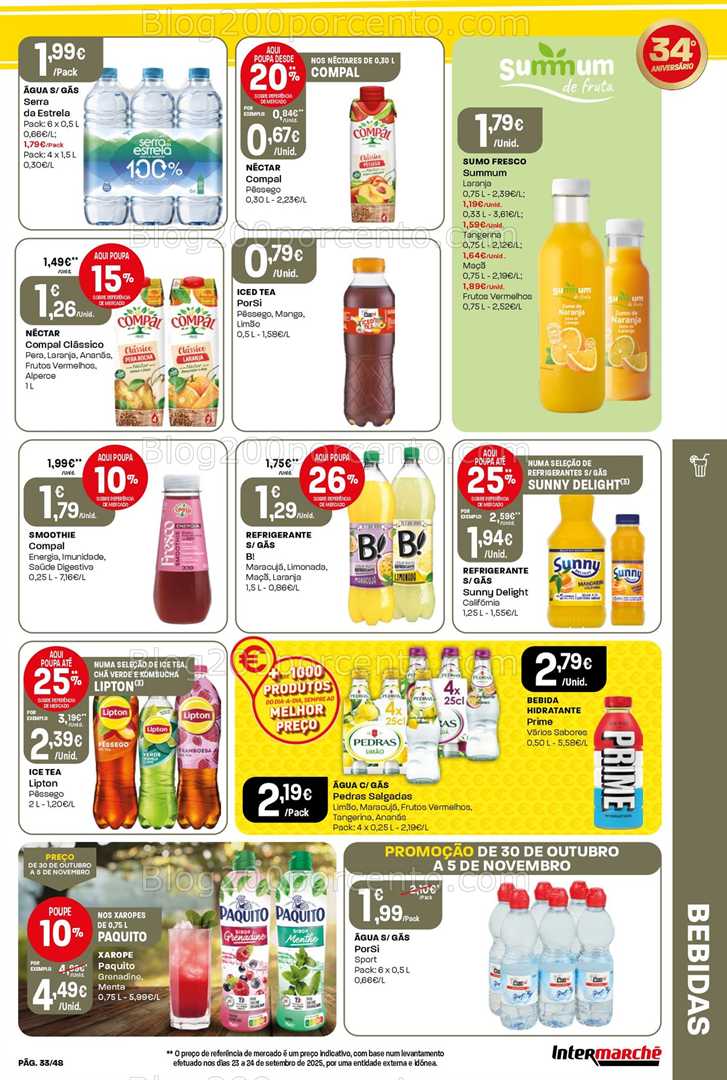 Antevisão Folheto INTERMARCHÉ Super Promoções de 30 outubro a 5 novembro