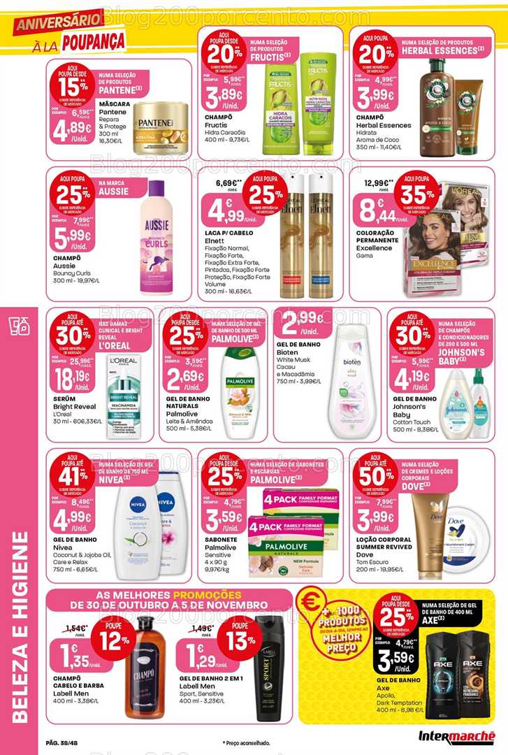 Antevisão Folheto INTERMARCHÉ Super Promoções de 30 outubro a 5 novembro