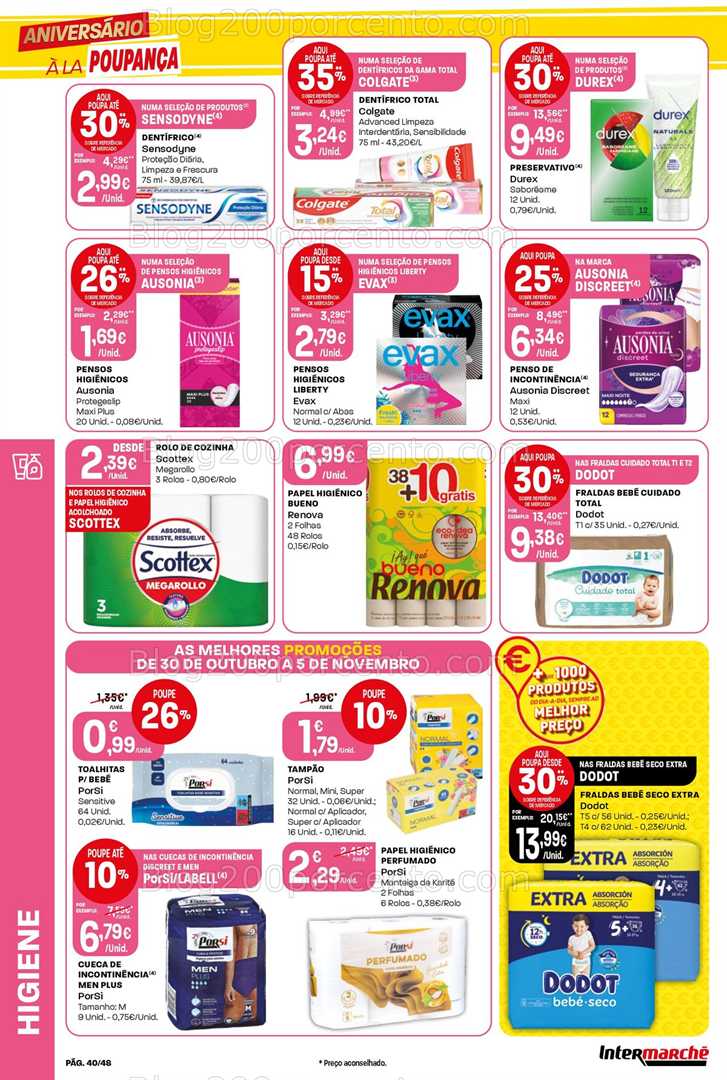 Antevisão Folheto INTERMARCHÉ Super Promoções de 30 outubro a 5 novembro