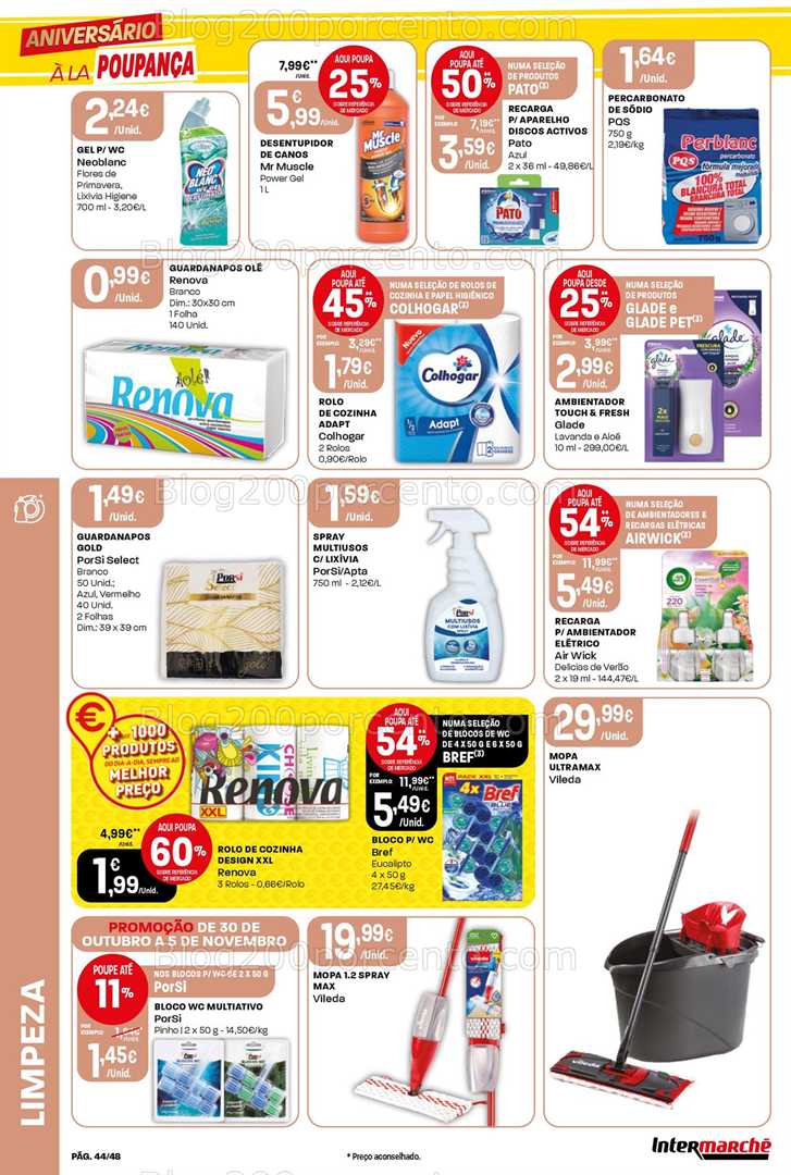 Antevisão Folheto INTERMARCHÉ Super Promoções de 30 outubro a 5 novembro