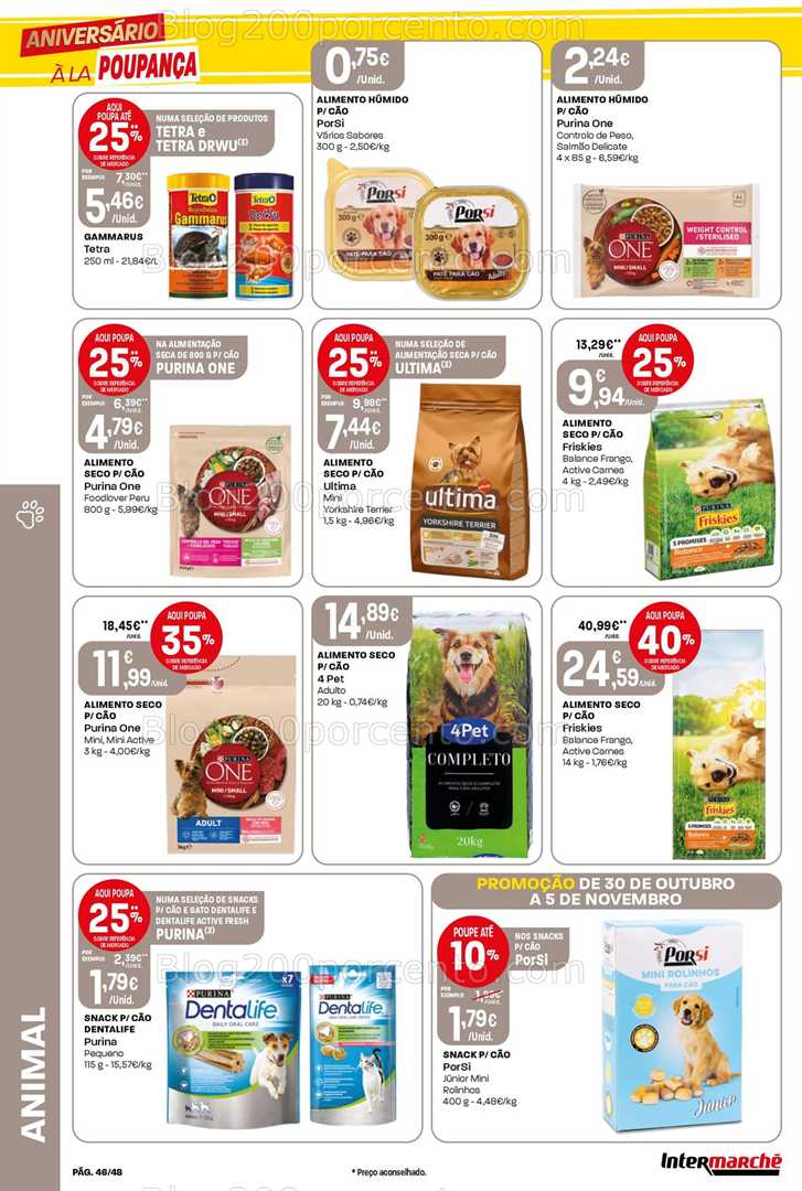 Antevisão Folheto INTERMARCHÉ Super Promoções de 30 outubro a 5 novembro
