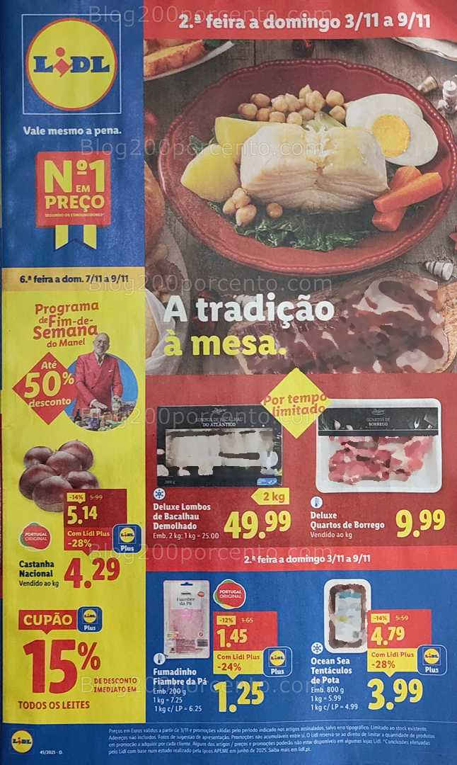 Antevisão Folheto LIDL Promoções de 3 a 9 novembro