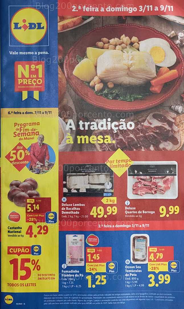 Antevisão Folheto LIDL Promoções de 3 a 9 novembro