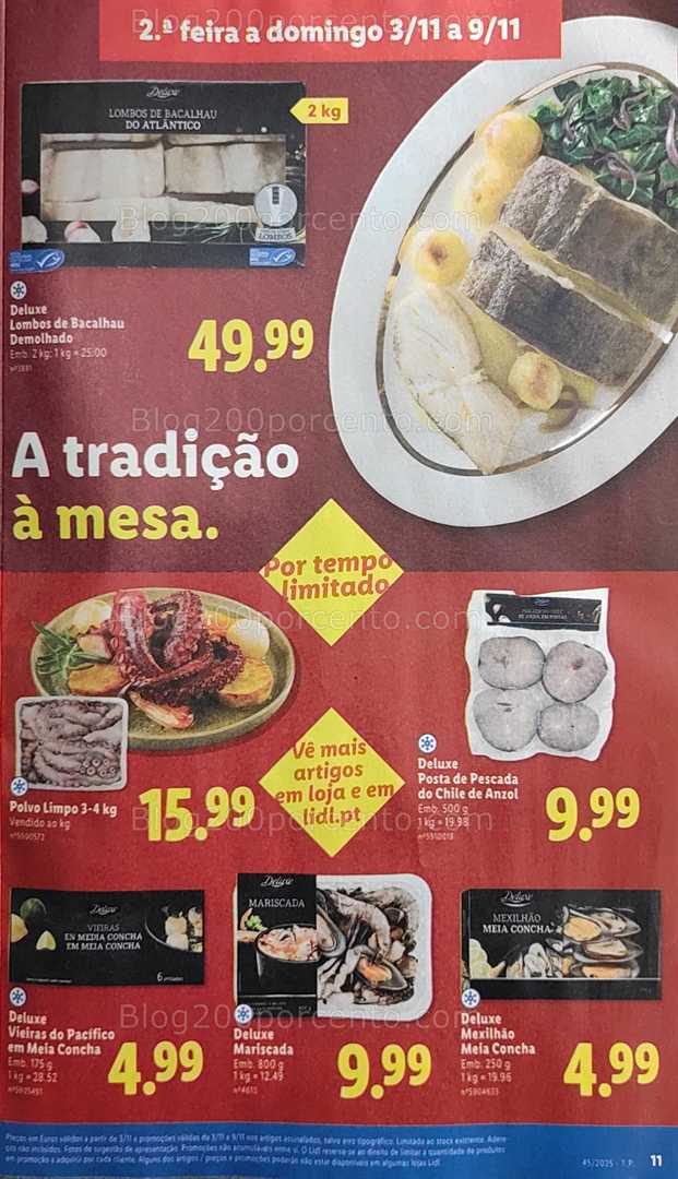 Antevisão Folheto LIDL Promoções de 3 a 9 novembro