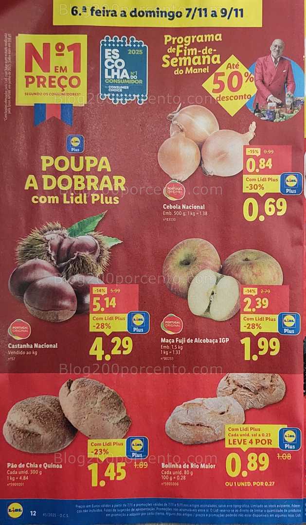 Antevisão Folheto LIDL Promoções de 3 a 9 novembro