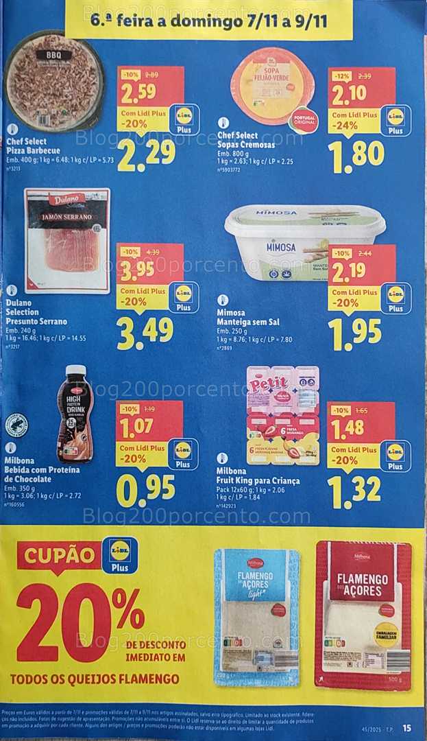 Antevisão Folheto LIDL Promoções de 3 a 9 novembro