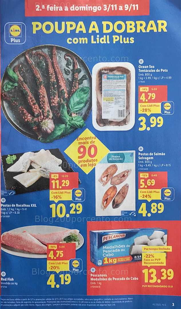 Antevisão Folheto LIDL Promoções de 3 a 9 novembro