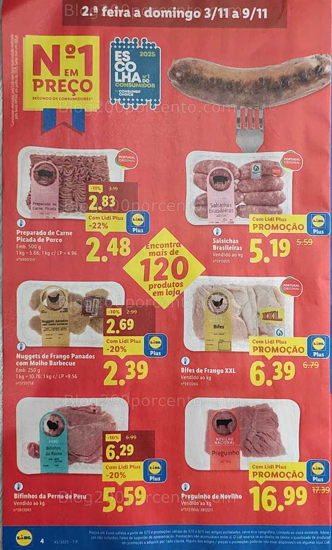 Antevisão Folheto LIDL Promoções de 3 a 9 novembro