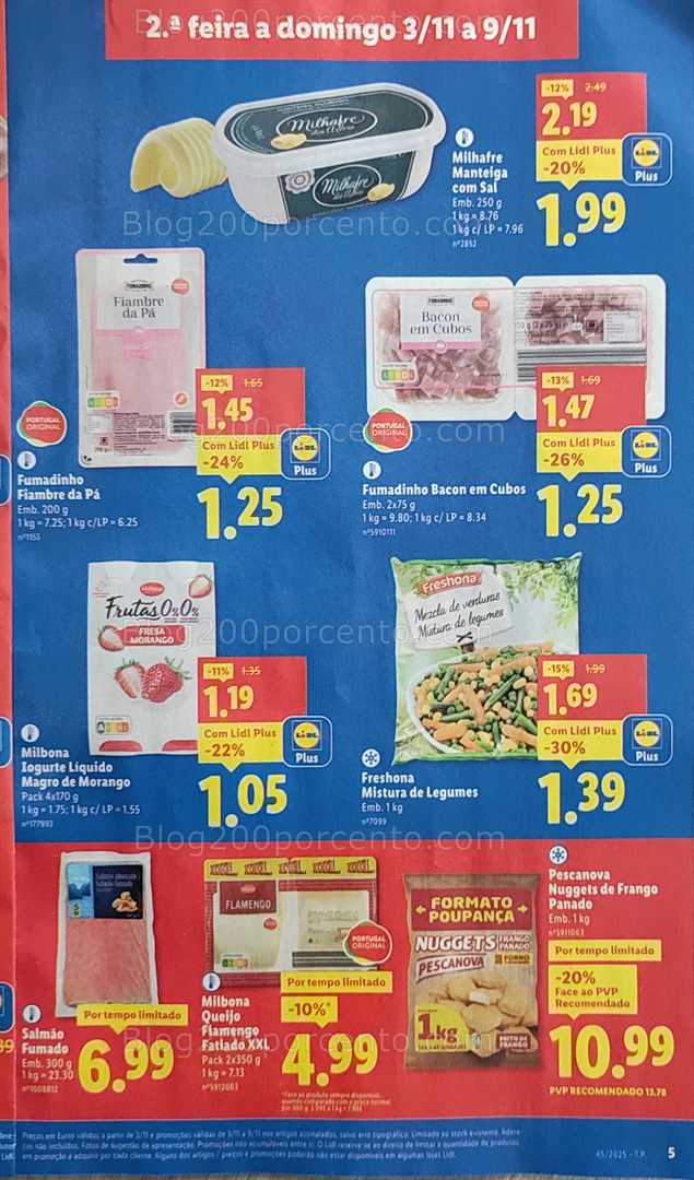 Antevisão Folheto LIDL Promoções de 3 a 9 novembro