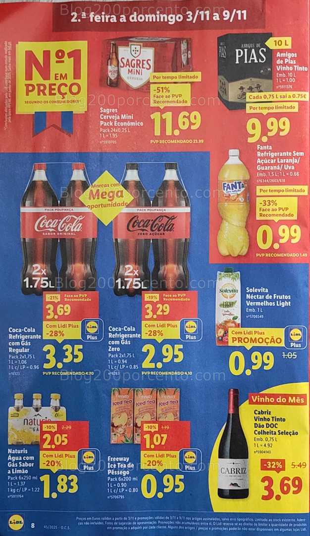 Antevisão Folheto LIDL Promoções de 3 a 9 novembro