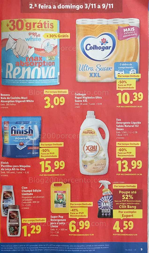 Antevisão Folheto LIDL Promoções de 3 a 9 novembro