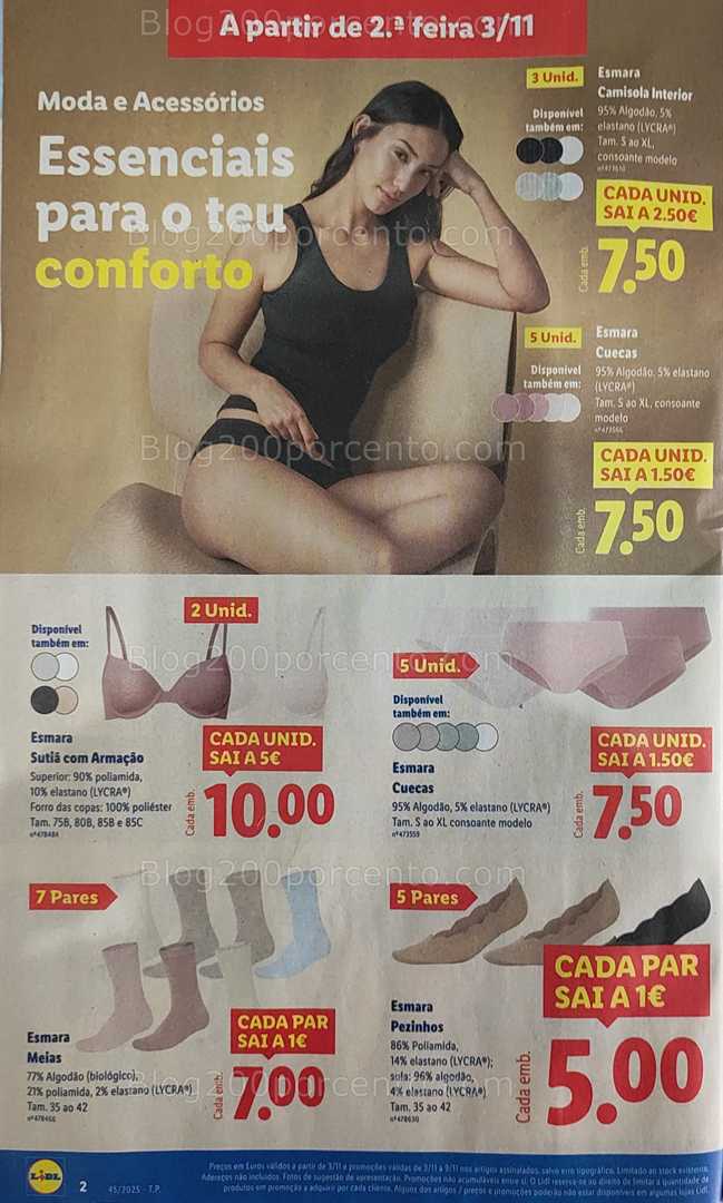 Antevisão Folheto LIDL Bazar Promoções de 3 a 13 novembro