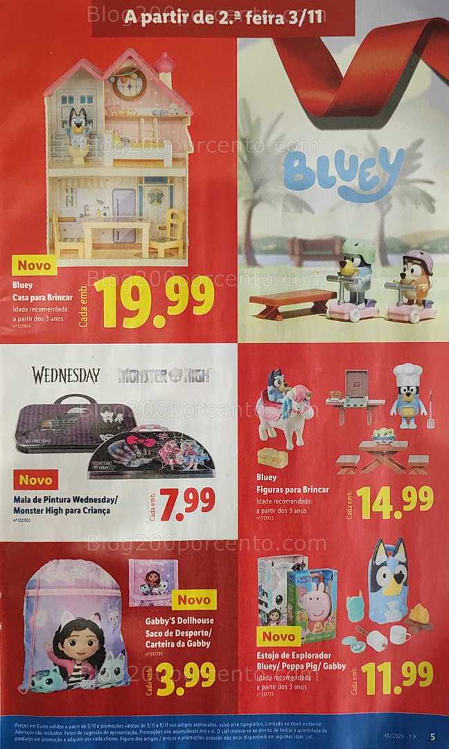 Antevisão Folheto LIDL Bazar Promoções de 3 a 13 novembro