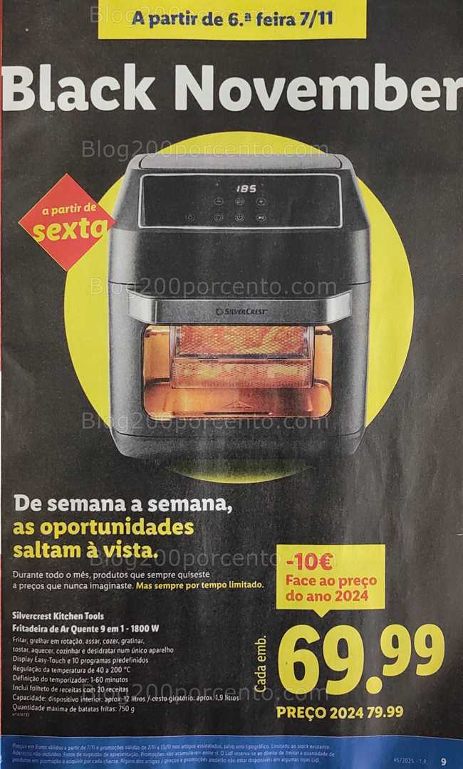 Antevisão Folheto LIDL Bazar Promoções de 3 a 13 novembro