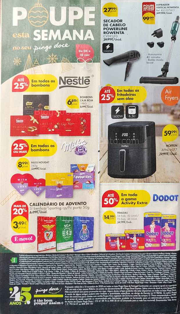 Antevisão Folheto PINGO DOCE Promoções de 4 a 10 novembro