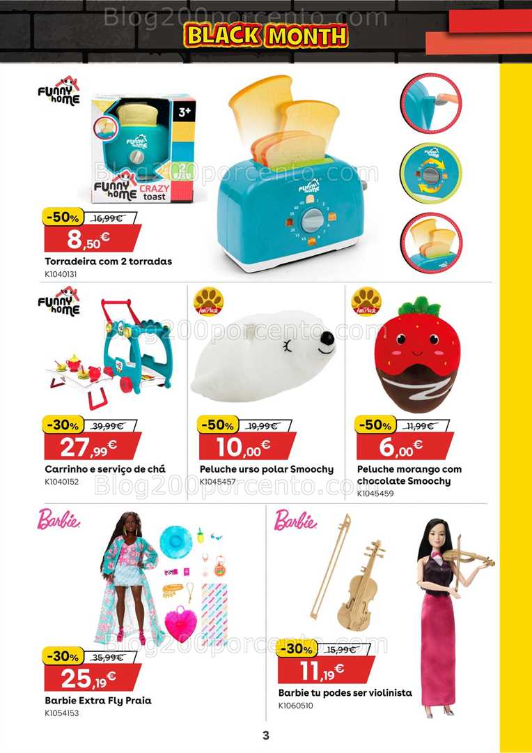 Antevisão Folheto TOYSRUS Black Month promoções de 1 a 11 novembro
