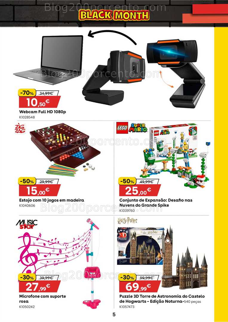 Antevisão Folheto TOYSRUS Black Month promoções de 1 a 11 novembro