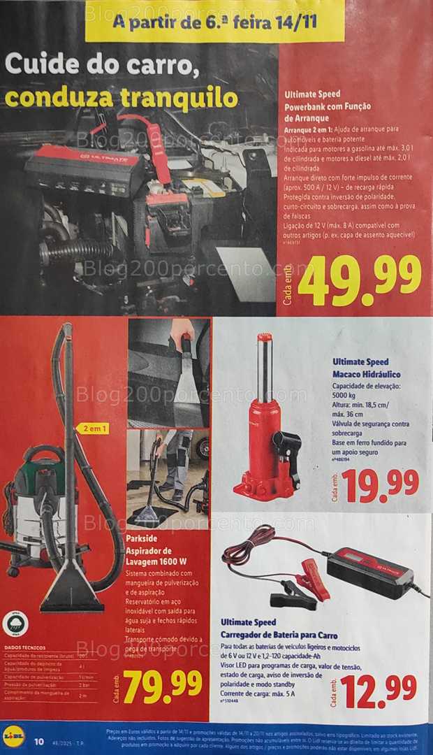 Antevisão Folheto LIDL Bazar Promoções de 10 a 20 novembro