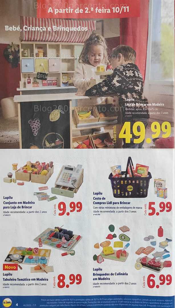 Antevisão Folheto LIDL Bazar Promoções de 10 a 20 novembro