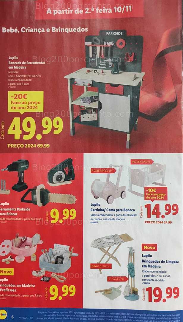 Antevisão Folheto LIDL Bazar Promoções de 10 a 20 novembro