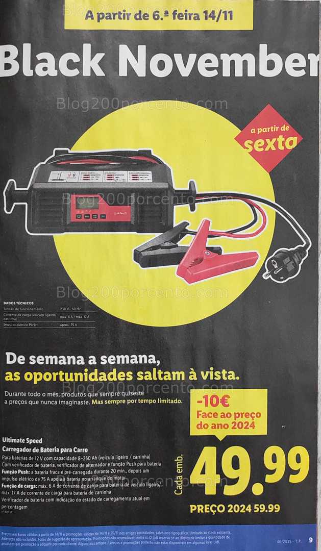 Antevisão Folheto LIDL Bazar Promoções de 10 a 20 novembro