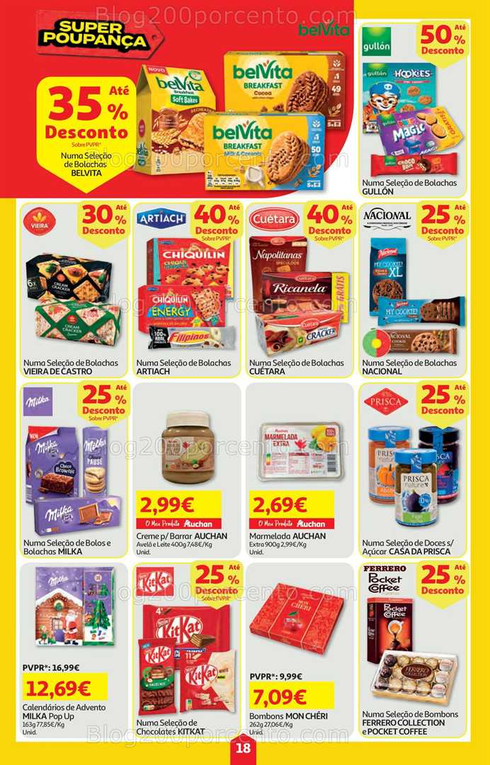 Antevisão Folheto AUCHAN Super Poupança Promoções de 13 a 19 novembro