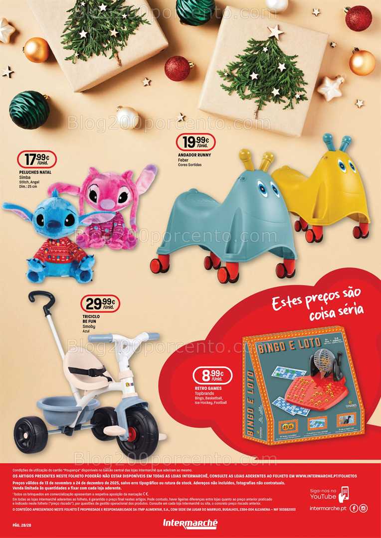 Antevisão Folheto INTERMARCHÉ Super Brinquedos Promoções de 13 novembro a 24 dezembro