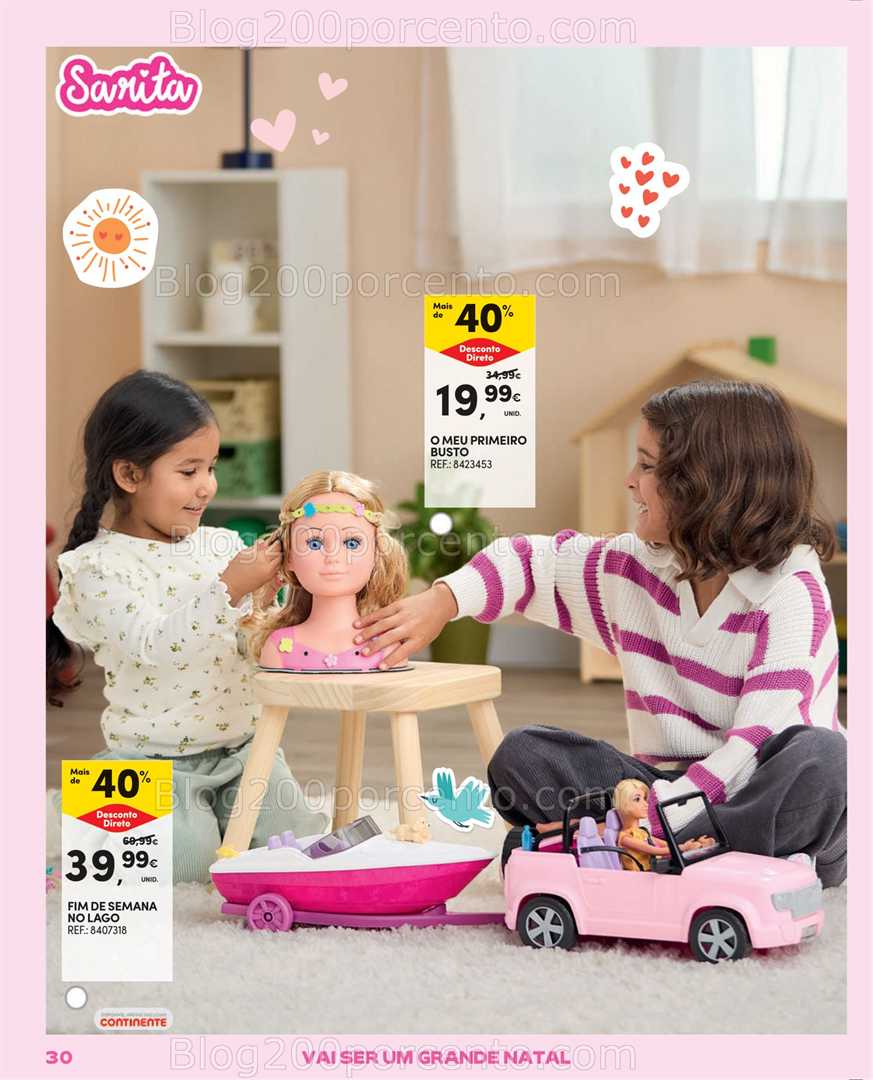 Antevisão Folheto CONTINENTE Catálogo de Brinquedos Natal Promoções de 13 novembro a 7 dezembro
