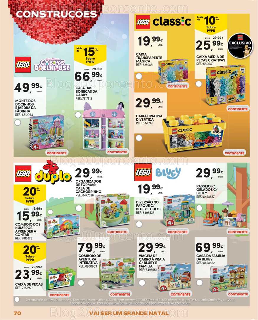 Antevisão Folheto CONTINENTE Catálogo de Brinquedos Natal Promoções de 13 novembro a 7 dezembro