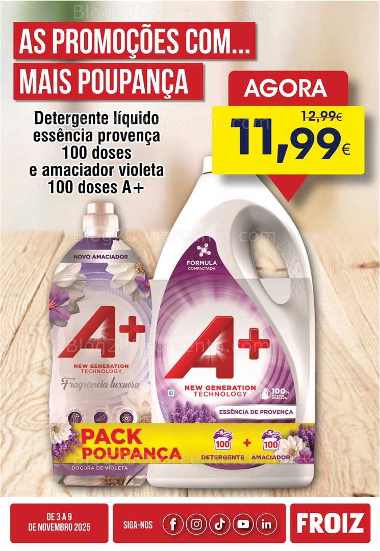 Antevisão Folheto FROIZ Promoções de 3 a 9 novembro
