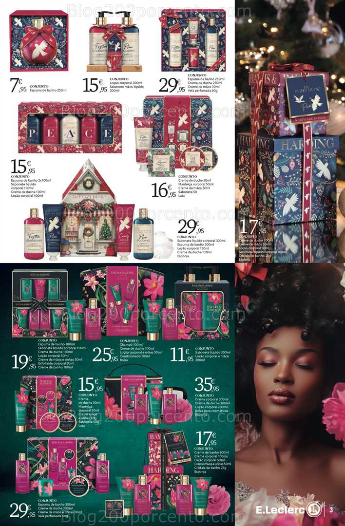 Antevisão Folheto E-LECLERC Beleza Natal Promoções de 4 novembro a 24 dezembro