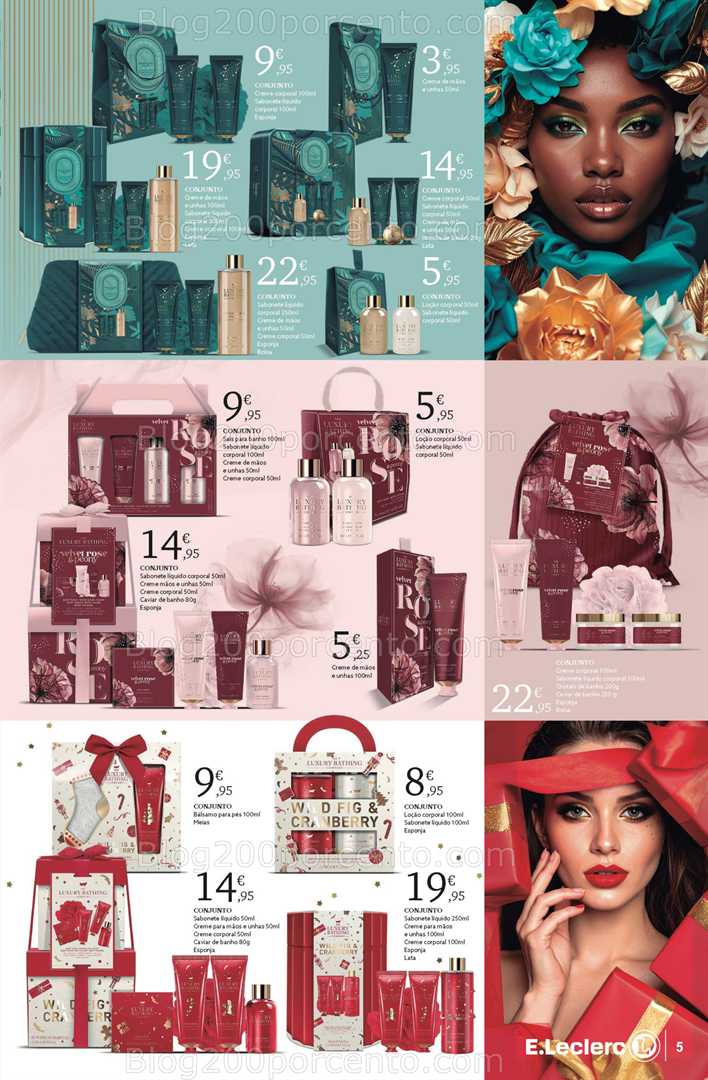 Antevisão Folheto E-LECLERC Beleza Natal Promoções de 4 novembro a 24 dezembro