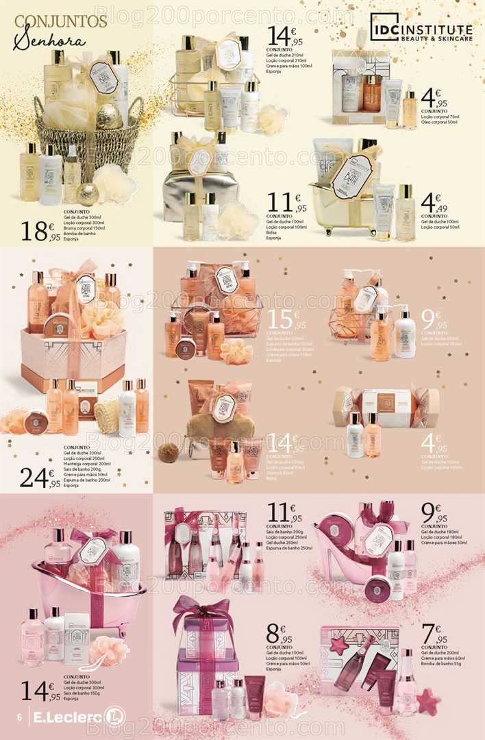 Antevisão Folheto E-LECLERC Beleza Natal Promoções de 4 novembro a 24 dezembro