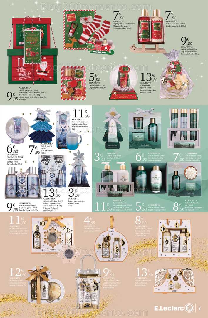 Antevisão Folheto E-LECLERC Beleza Natal Promoções de 4 novembro a 24 dezembro