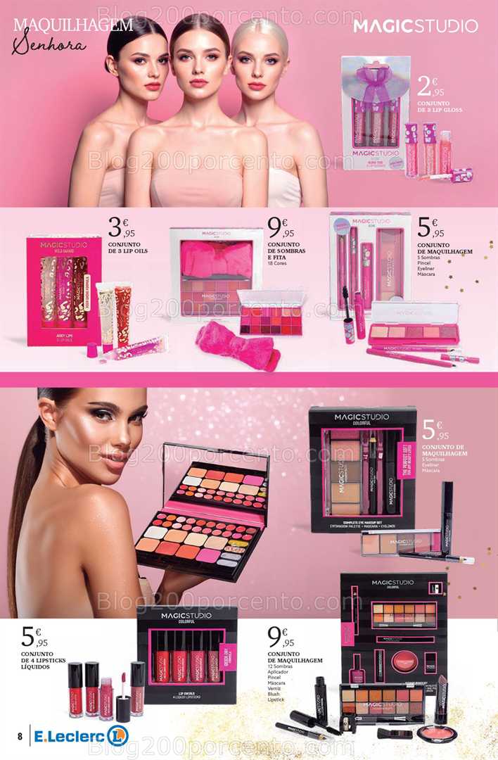 Antevisão Folheto E-LECLERC Beleza Natal Promoções de 4 novembro a 24 dezembro