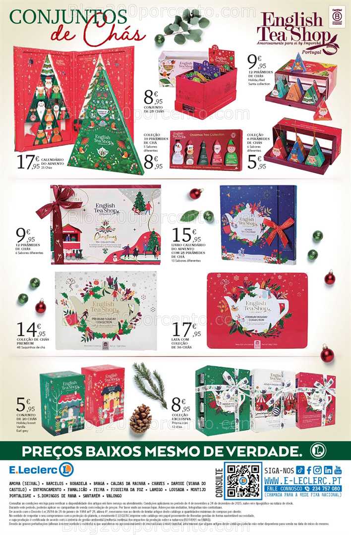 Antevisão Folheto E-LECLERC Beleza Natal Promoções de 4 novembro a 24 dezembro