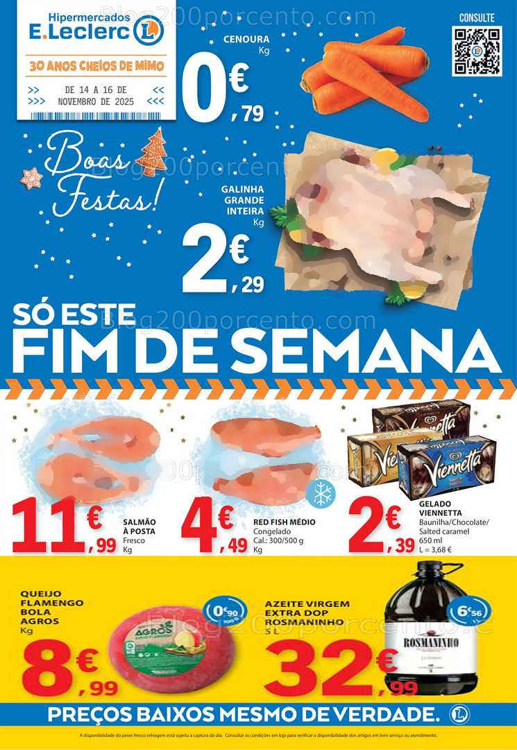 Antevisão Folheto E-LECLERC Promoções Fim de Semana - 14 a 16 novembro