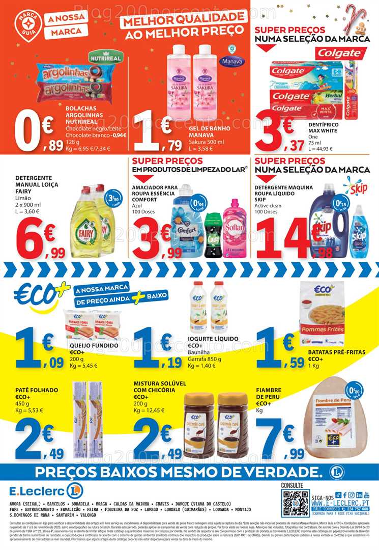 Antevisão Folheto E-LECLERC Promoções Fim de Semana - 7 a 9 novembro