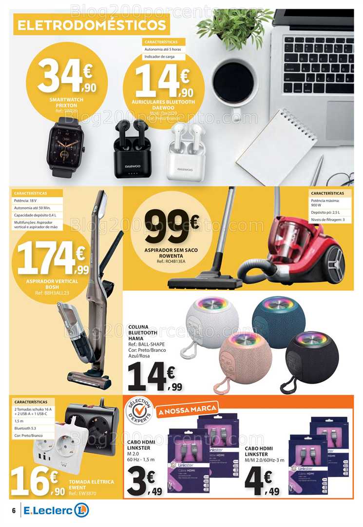 Antevisão Folheto E-LECLERC Bazar Promoções de 6 a 19 novembro