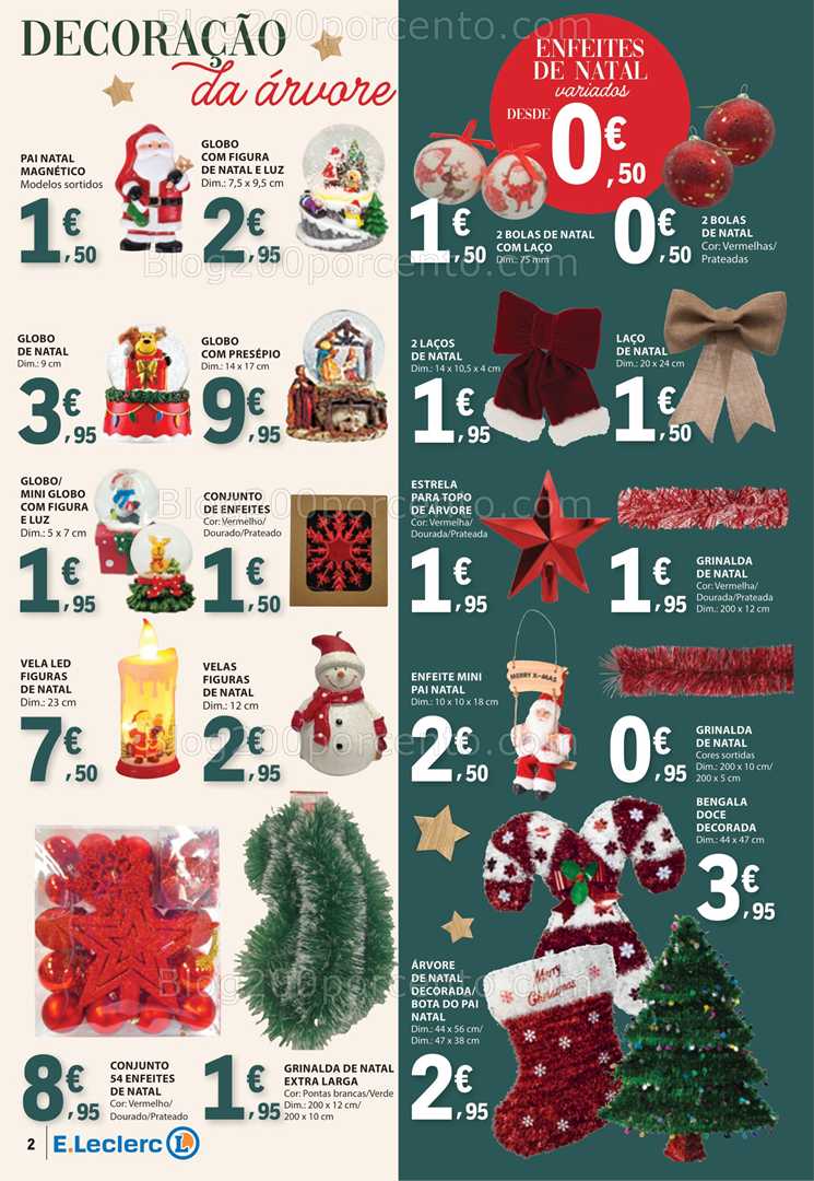 Antevisão Folheto E-LECLERC Natal Promoções de 4 novembro a 24 dezembro