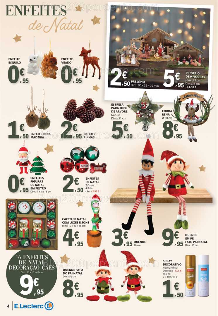 Antevisão Folheto E-LECLERC Natal Promoções de 4 novembro a 24 dezembro