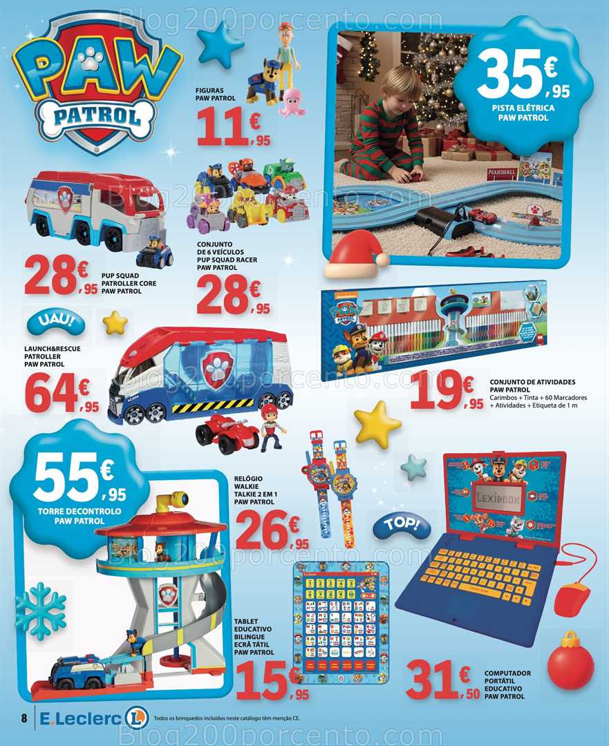 Antevisão Folheto E-LECLERC Brinquedos Natal Promoções de 11 novembro a 24 dezembro